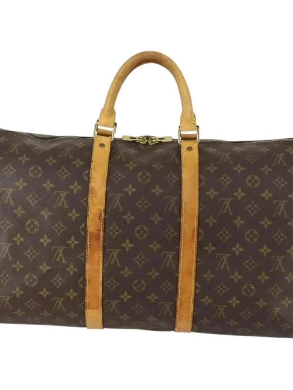 LOUIS VUITTON Monogram Keepall Bandouliere 50 Boston Bag M41416 LV Auth 157024